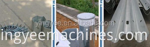 Metal highway guardrail roll forming machine